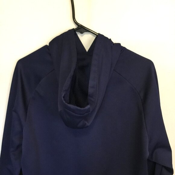Nike Dri-Fit Men's Pullover Hoodie Pouch Pocket Sweatshirt Size Large Navy Blue - Picture 7 of 10